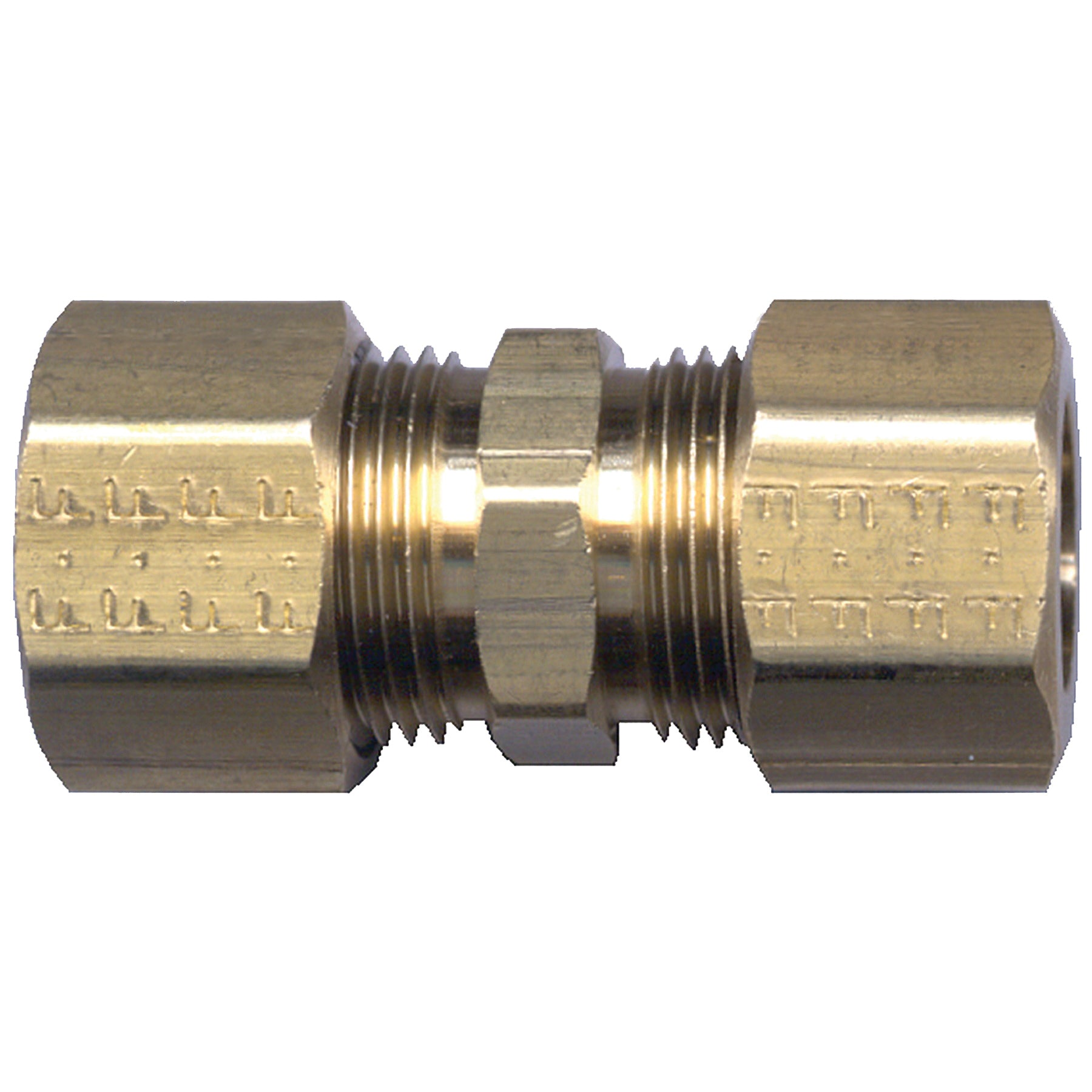 Fairview 62R-106 Compression Reducing Union Coupling, 5/8 to 3/8 in Nominal, Tube End Style, Brass, Import