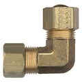 Fairview 65-4 90 deg Compression Union Elbow, 1/4 in Nominal, Tube End Style, Brass, Import