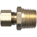 Fairview 68-3B Compression Pipe Connector, 3/16 x 1/4 in Nominal, Tube x MNPT End Style, Brass, Import