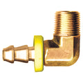 Fairview 739-4B 90 deg Grip-Tite Pipe Elbow, 1/4 in Nominal, Hose Barb x MNPT End Style, Brass, Import