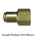 Fairview PC1466-4B Push-To-Connect DOT Air Brake Connector, 1/4 in Nominal, Tube x FNPT End Style, Brass, Import