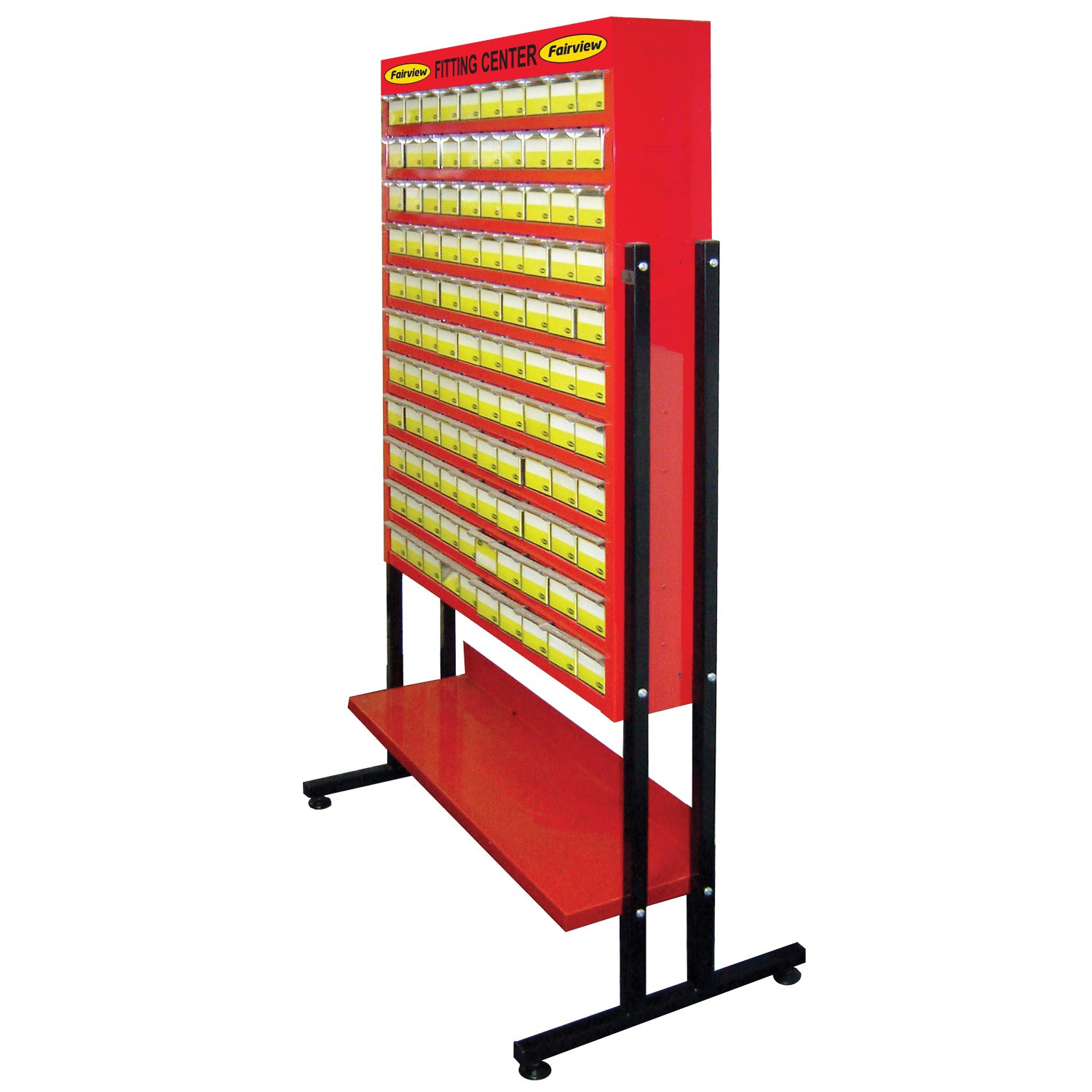 Fairview XC110-CA Drawer Fitting Cabinet With Legs, Shelf, 18 in L x 33-1/2 in W x 61 in H, 110 Drawers