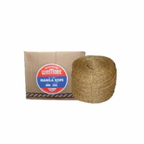 Frank Winne 16022 3-Strand Manila Rope, 3/4 in Dia x 600 ft, Philippine Abaca, Natural