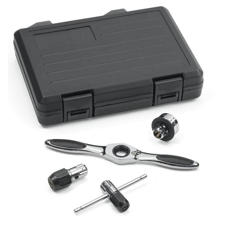 5 Piece Ratcheting Tap and Die Accessory Set