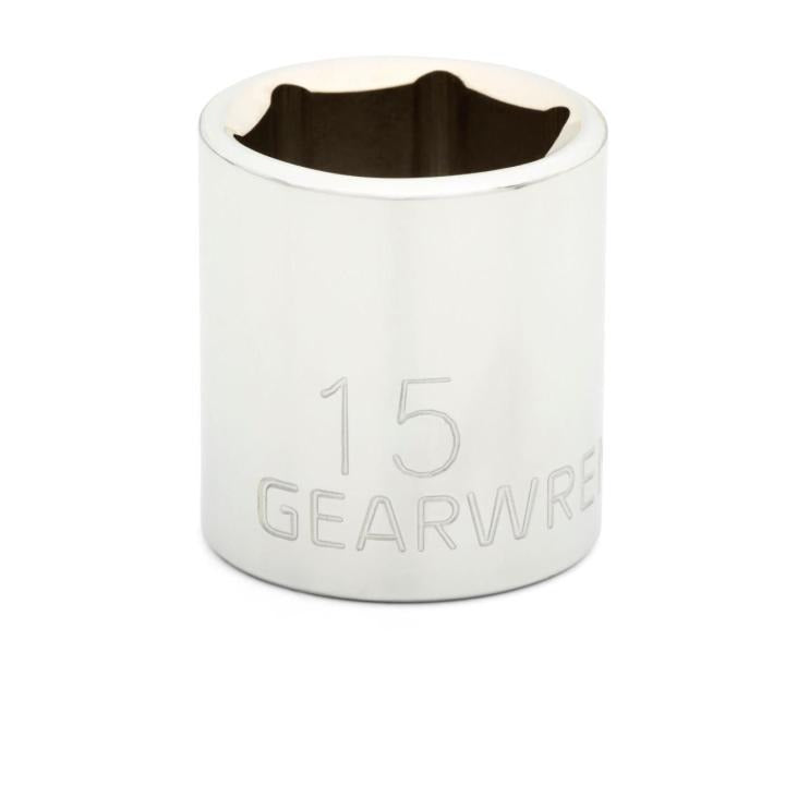 1/4" Drive 6 Point Standard Metric Socket 15mm