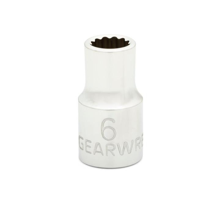 1/4" Drive 12 Point Standard Metric Socket 6mm