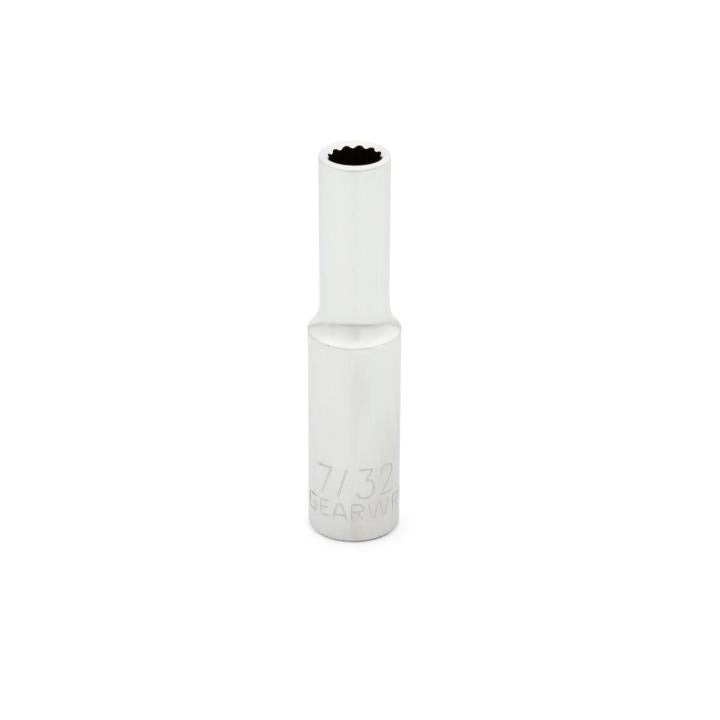 1/4" Drive 12 Point Deep SAE Socket 7/32"