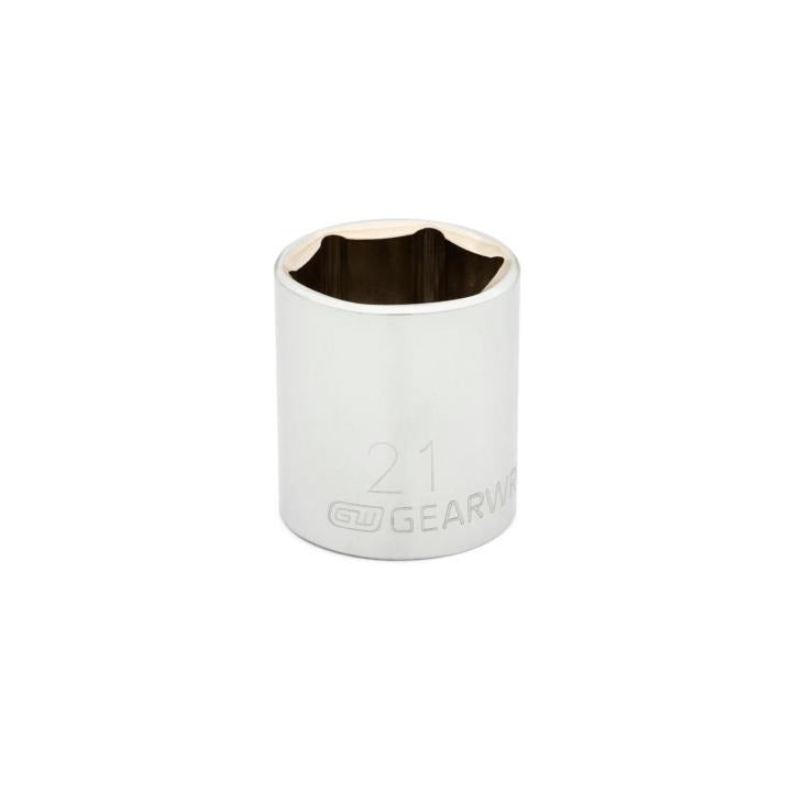 3/8" Drive 6 Point Standard Metric Socket 21mm