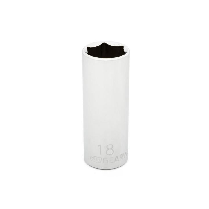 3/8" Drive 6 Point Deep Metric Socket 18mm