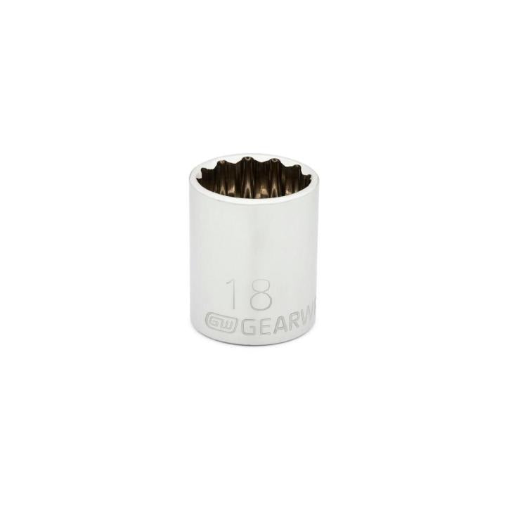 3/8" Drive 12 Point Standard Metric Socket 18mm
