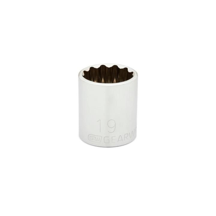 3/8" Drive 12 Point Standard Metric Socket 19mm