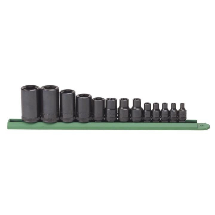 13 Piece 1/4", 3/8" & 1/2" Drive External Torx® Socket Set