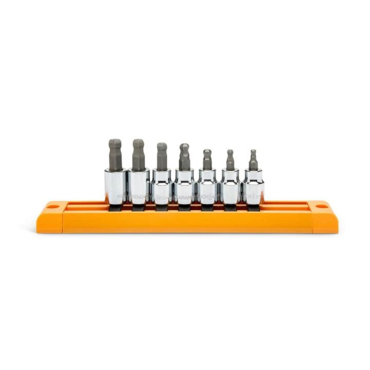 7 Piece 3/8" Drive Ball End Hex Bit Metric Socket Set