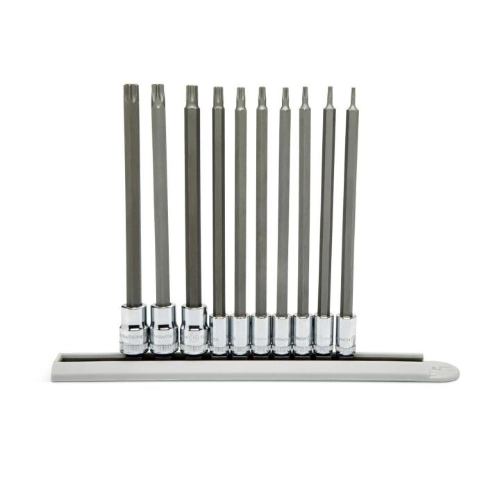 10 Piece 1/4" & 3/8" Drive Long Torx® Bit Socket Set