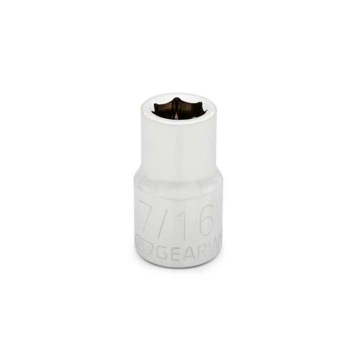 1/2" Drive 6 Point Standard SAE Socket 7/16"