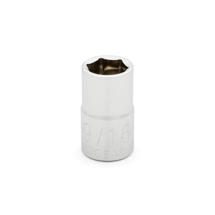 1/2" Drive 6 Point Standard SAE Socket 9/16"