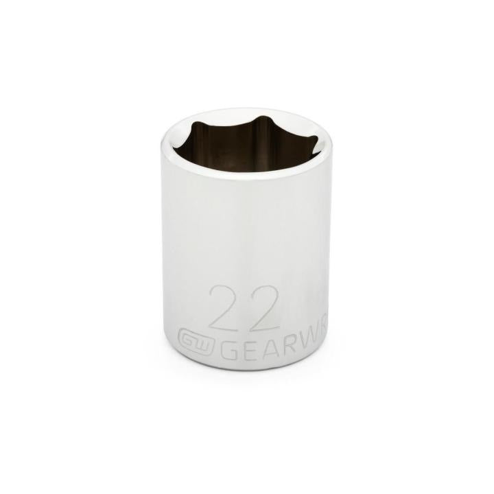 1/2" Drive 6 Point Standard Metric Socket 22mm