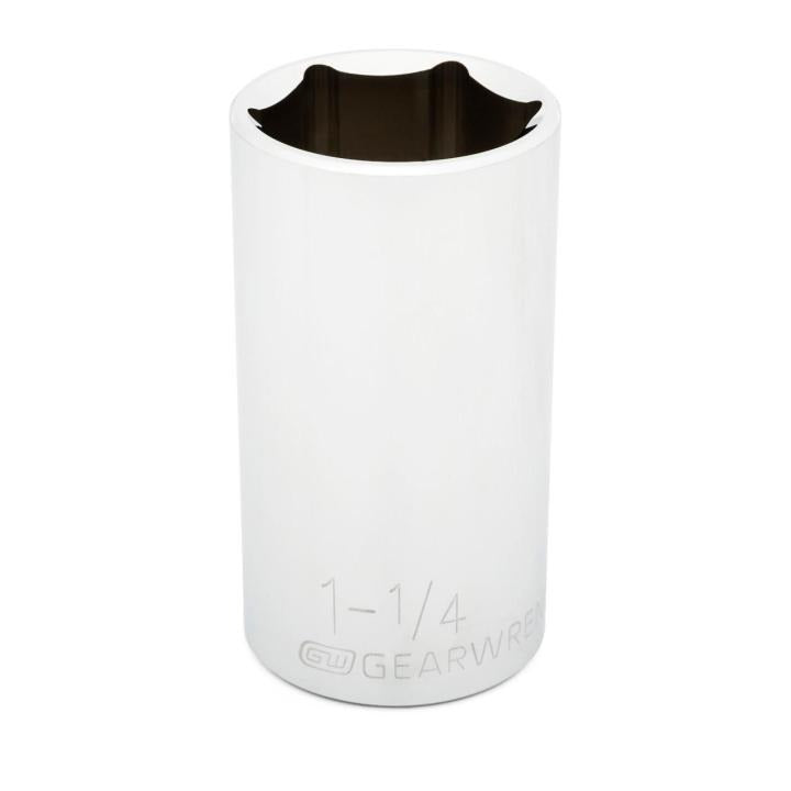 1/2" Drive 6 Point Deep SAE Socket 1-1/4"