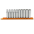 10 Piece 1/2" Drive 6 Point Deep Metric Socket Set