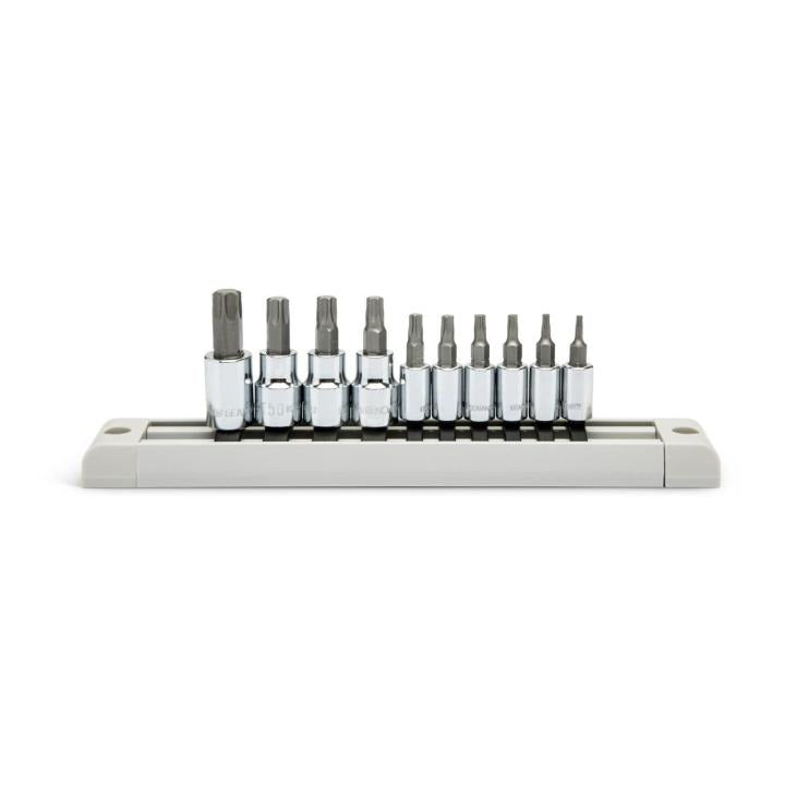 10 Piece 1/4" & 3/8" Drive Torx® Bit Socket Set