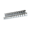 27 Piece 1/2" Drive 6 Point Standard and Deep SAE Socket Set