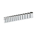 14 Piece 1/2" Drive 12 Point Deep SAE Socket Set