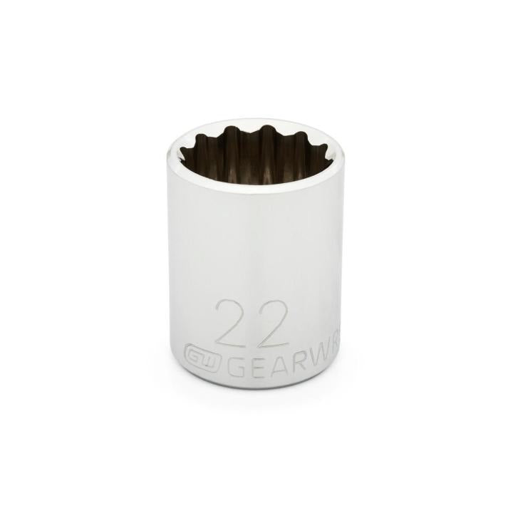 1/2" Drive 12 Point Standard Metric Socket 22mm