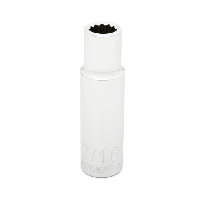 1/2" Drive 12 Point Deep SAE Socket 7/16"