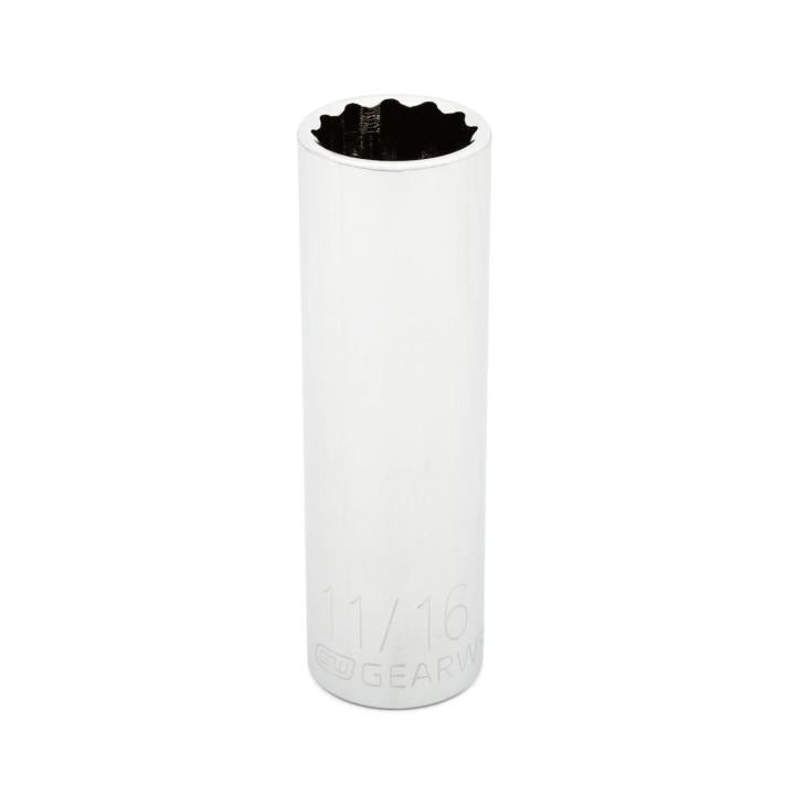 1/2" Drive 12 Point Deep SAE Socket 11/16"