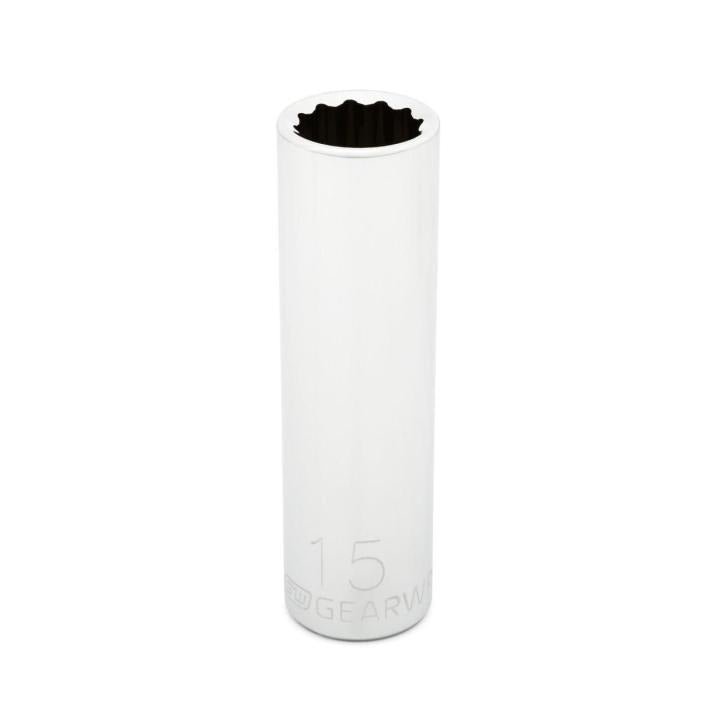 1/2" Drive 12 Point Deep Metric Socket 15mm