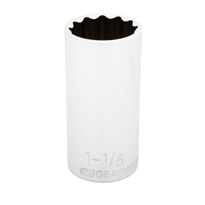 1/2" Drive 12 Point Deep SAE Socket 1-1/8"