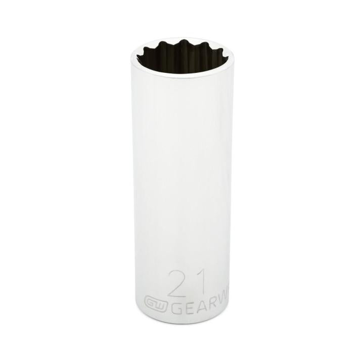 1/2" Drive 12 Point Deep Metric Socket 21mm