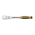 1/4" Drive 90-Tooth Dual Material Flex Head Teardrop Ratchet 8"