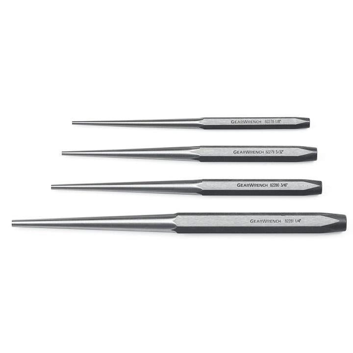 4 Piece Long Taper Punch Set