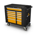 42" 11 Drawer Black & Orange Mobile Work Station