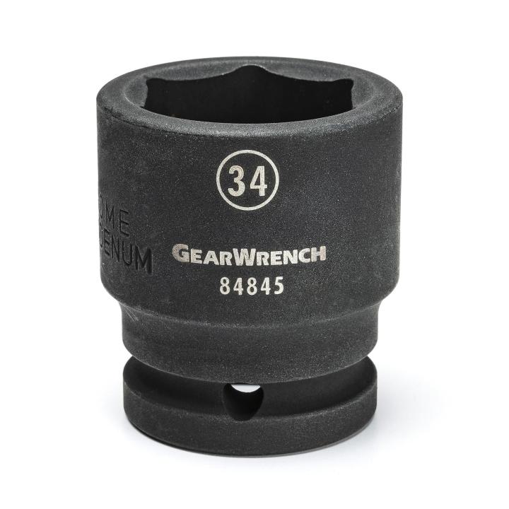3/4" Drive 6 Point Standard Impact Metric Socket 34mm