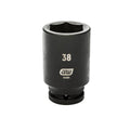 3/4" Drive 6 Point Deep Impact Metric Socket 38mm