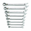 8 Piece 72-Tooth 12 Point Reversible Ratcheting Combination SAE Wrench Set