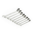 8 Piece 72-Tooth 12 Point Reversible Ratcheting Combination Metric Wrench Set