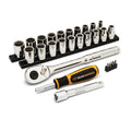 27 Piece 1/2" Drive 12 Point SAE/Metric Mechanics Hand Tool Set - Stellar Industrial