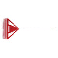 Garant® 27230 Dual Tine Rake, 27 in W Tines, 39 Tines, Steel Handle