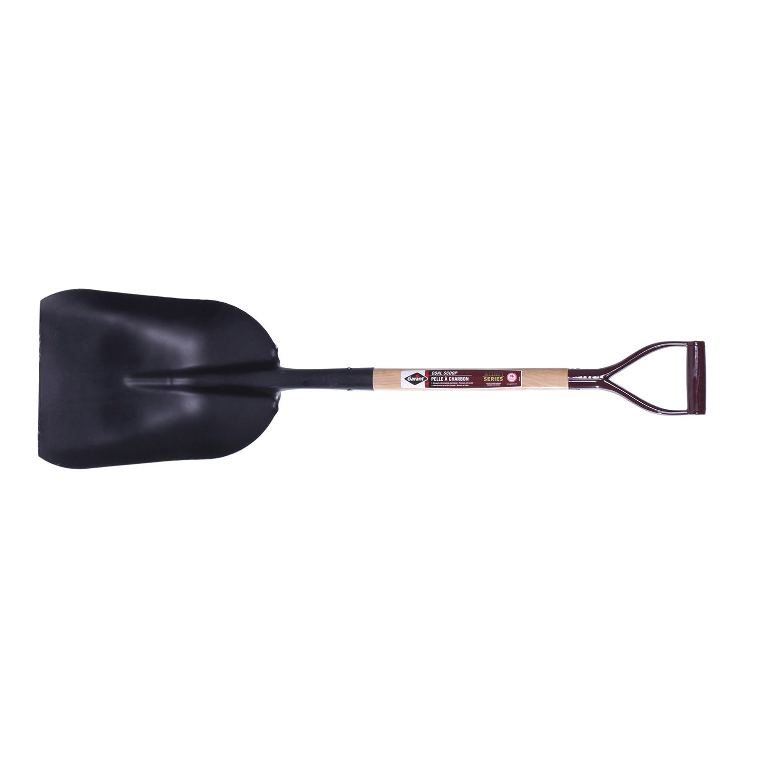 Garant® 80041 Agro Series Grain and Coal Scoop, 27-3/4 in L Handle, 16-1/4 in L x 11-1/2 in W Blade, Tempered Steel Blade, Hardwood Handle