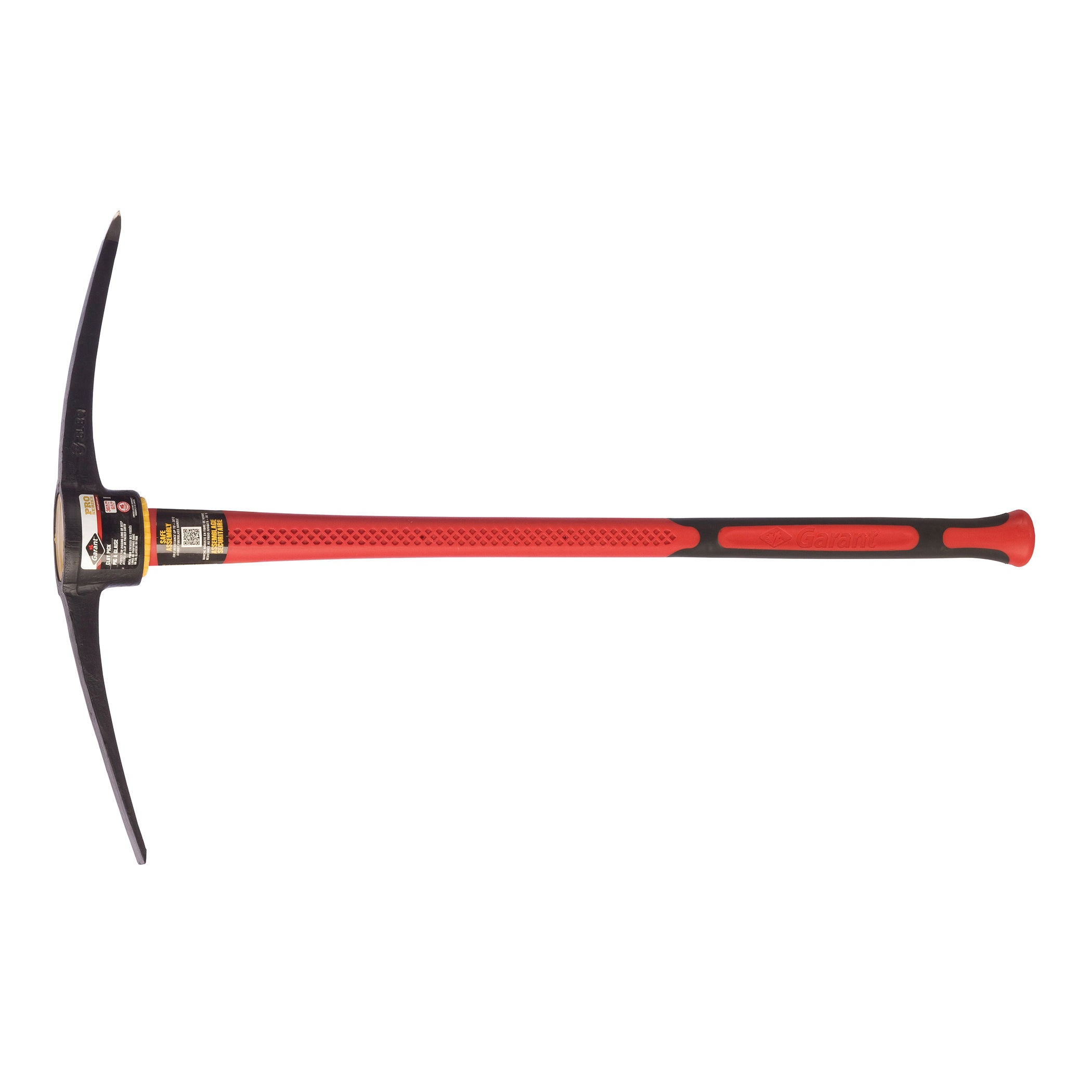 Garant® 80070 Pro Series Industrial-Grade Clay Pick, Ultra-Robust Head, 6 lb Forged/Tempered Steel Head, 36 in OAL, Fiberglass Handle