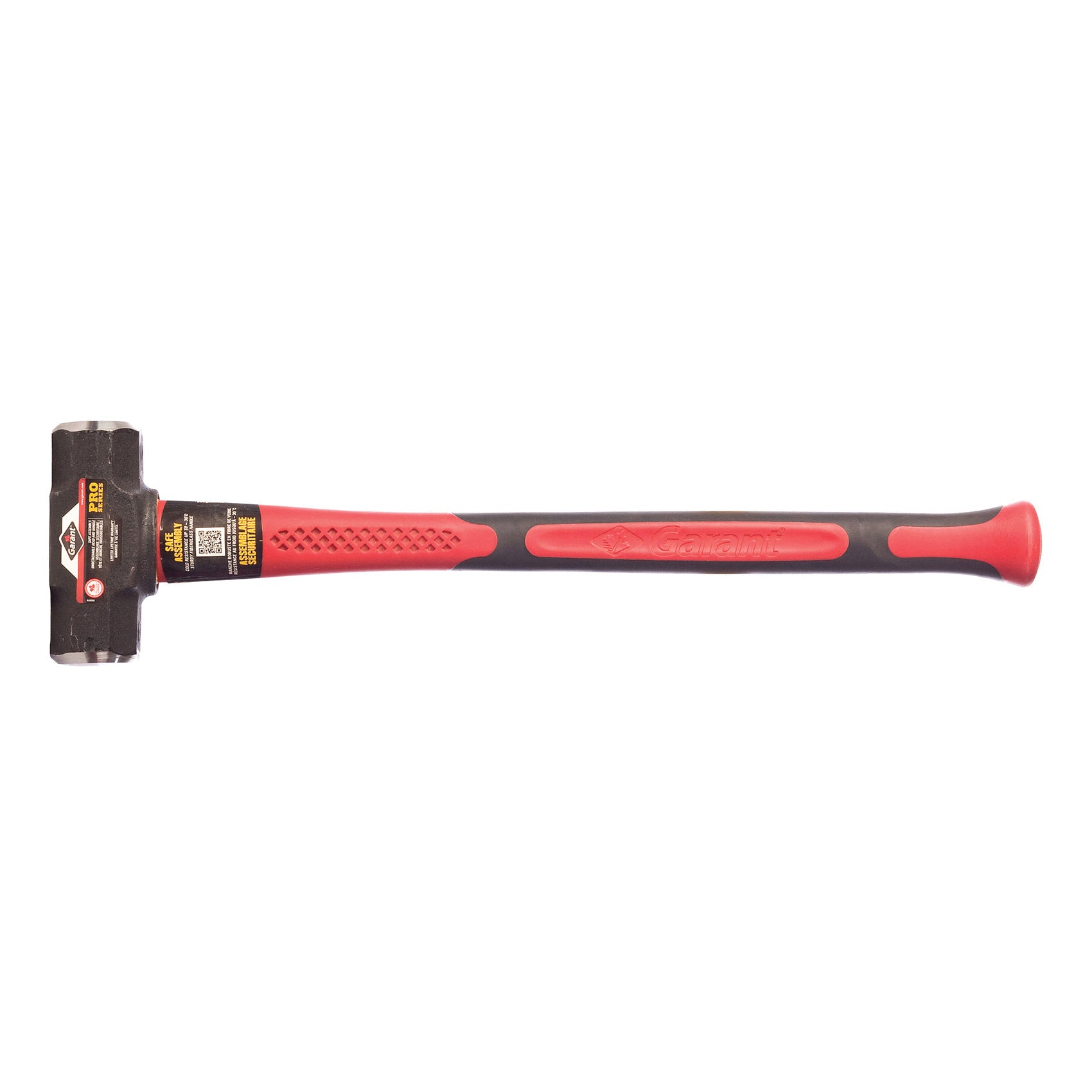 Garant® 80468 Pro Series Industrial-Grade Sledge Hammer, 24 in OAL, 6 lb Drop-Forged/Tempered Steel Head, Fiberglass Handle