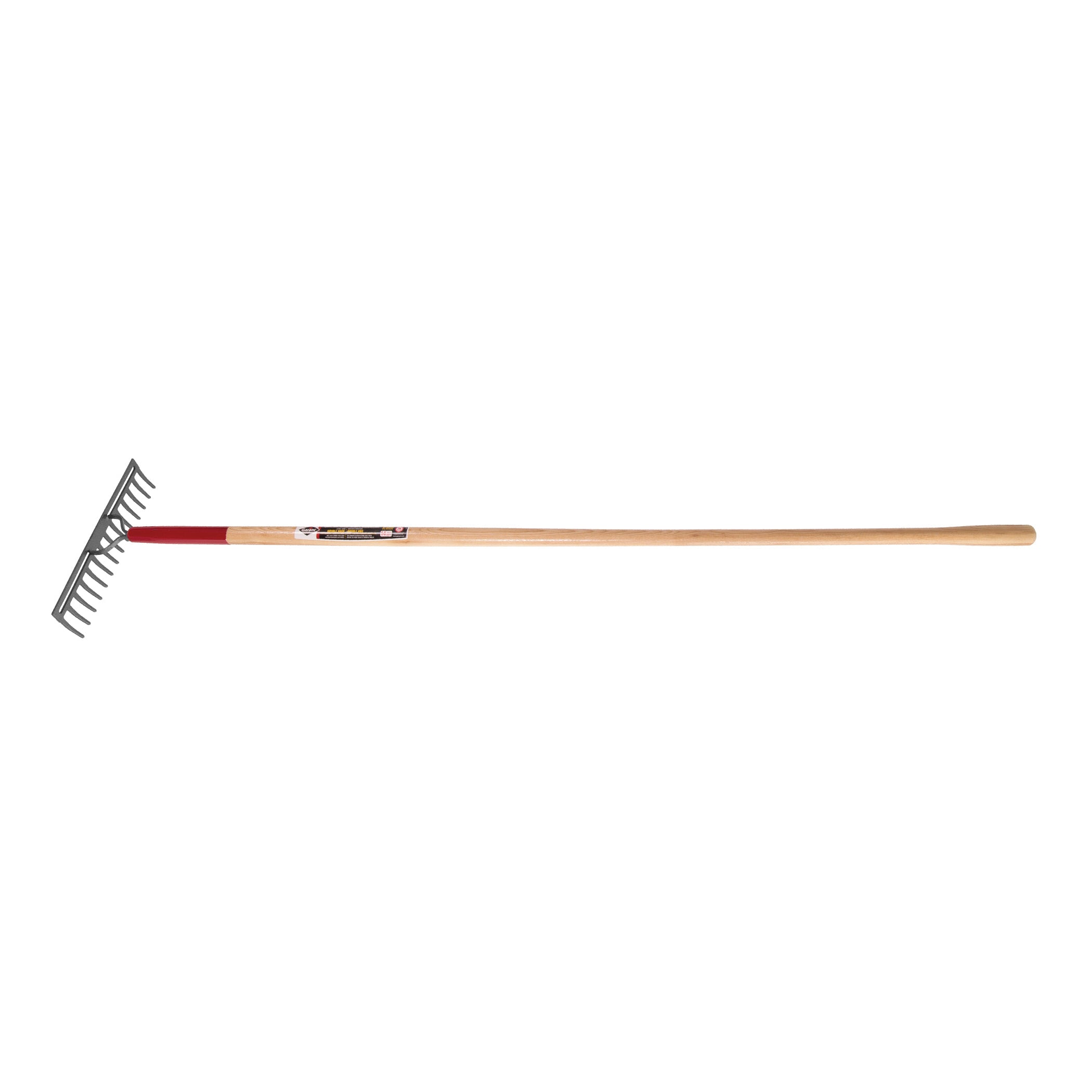 Garant® 80747 Pro Series Heavy-Duty Double Back Industrial-Grade Level Rake, 14-3/4 in W Tines, 14 Tines, Hardwood Handle
