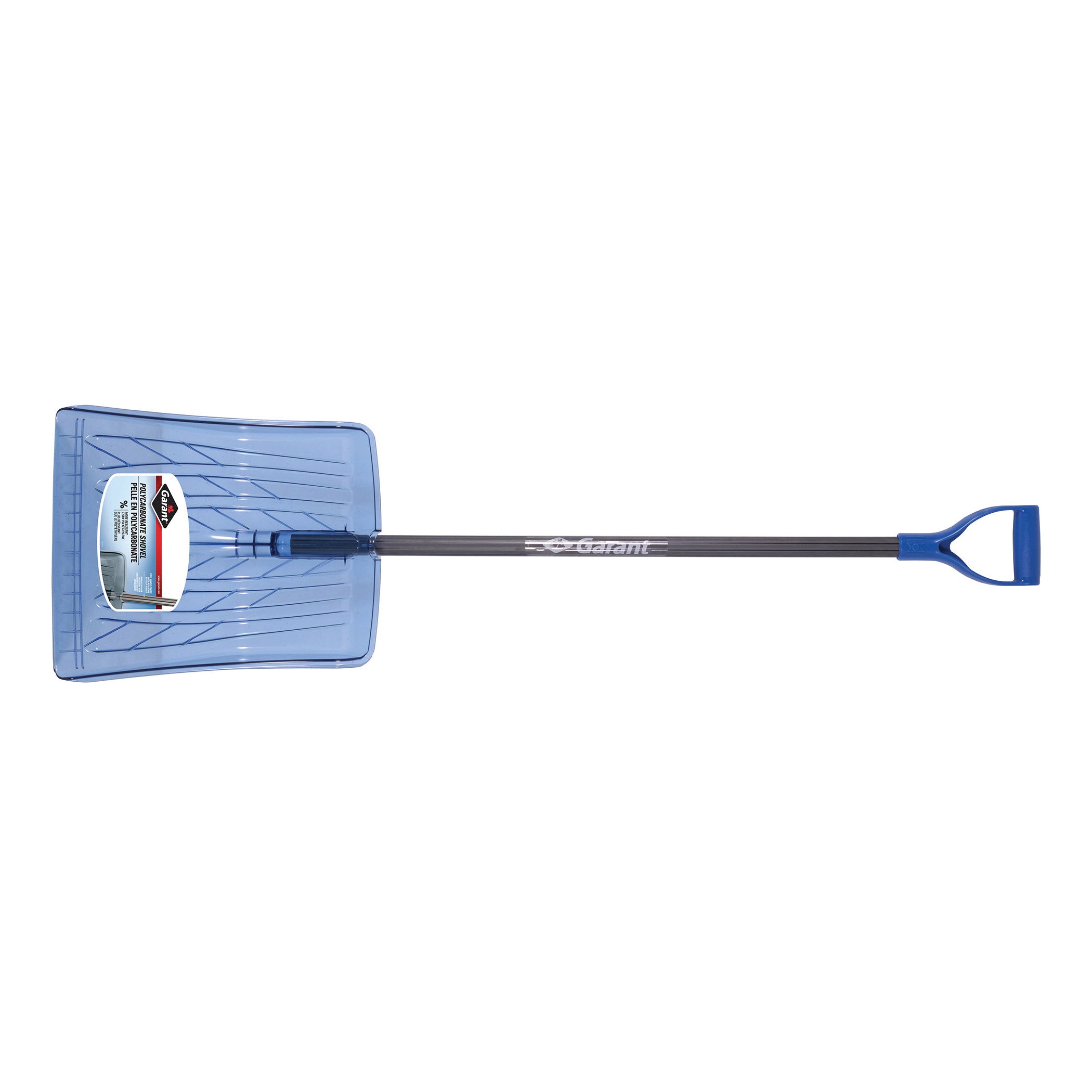 Garant® 83917 Snow Shovel, 14 in H x 13.9 in W, Polycarbonate Blade, 54 in L Handle