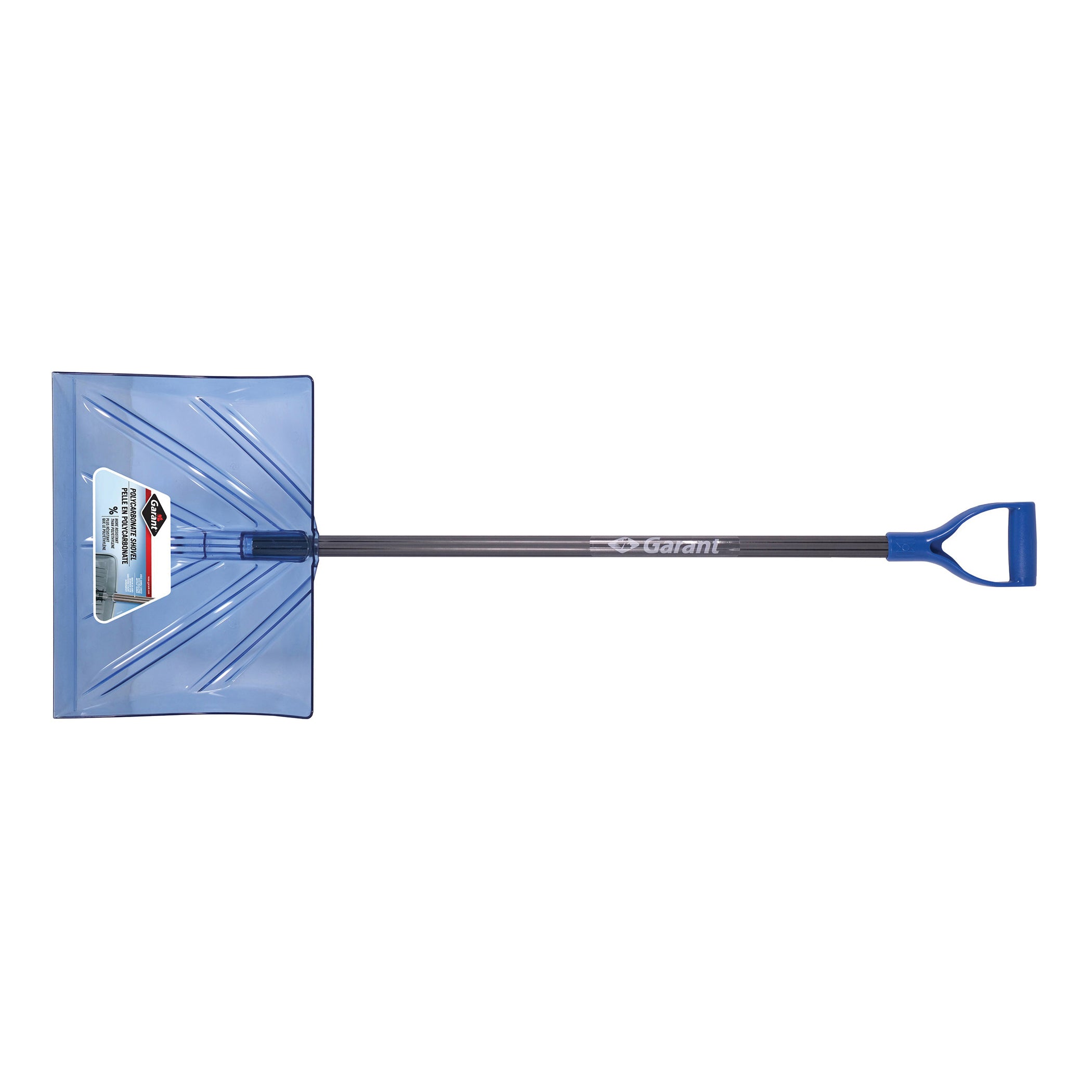 Garant® 83919 Snow Shovel, 16 in H x 18 in W, Polycarbonate Blade, 52 in L Handle