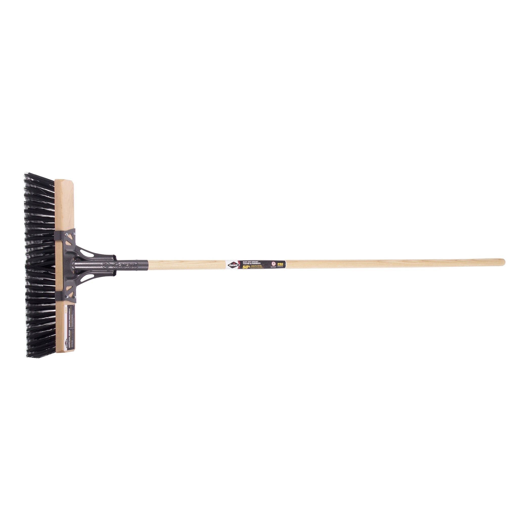 Garant® 83943 Pro Series Industrial-Grade Push Broom, 64 in OAL