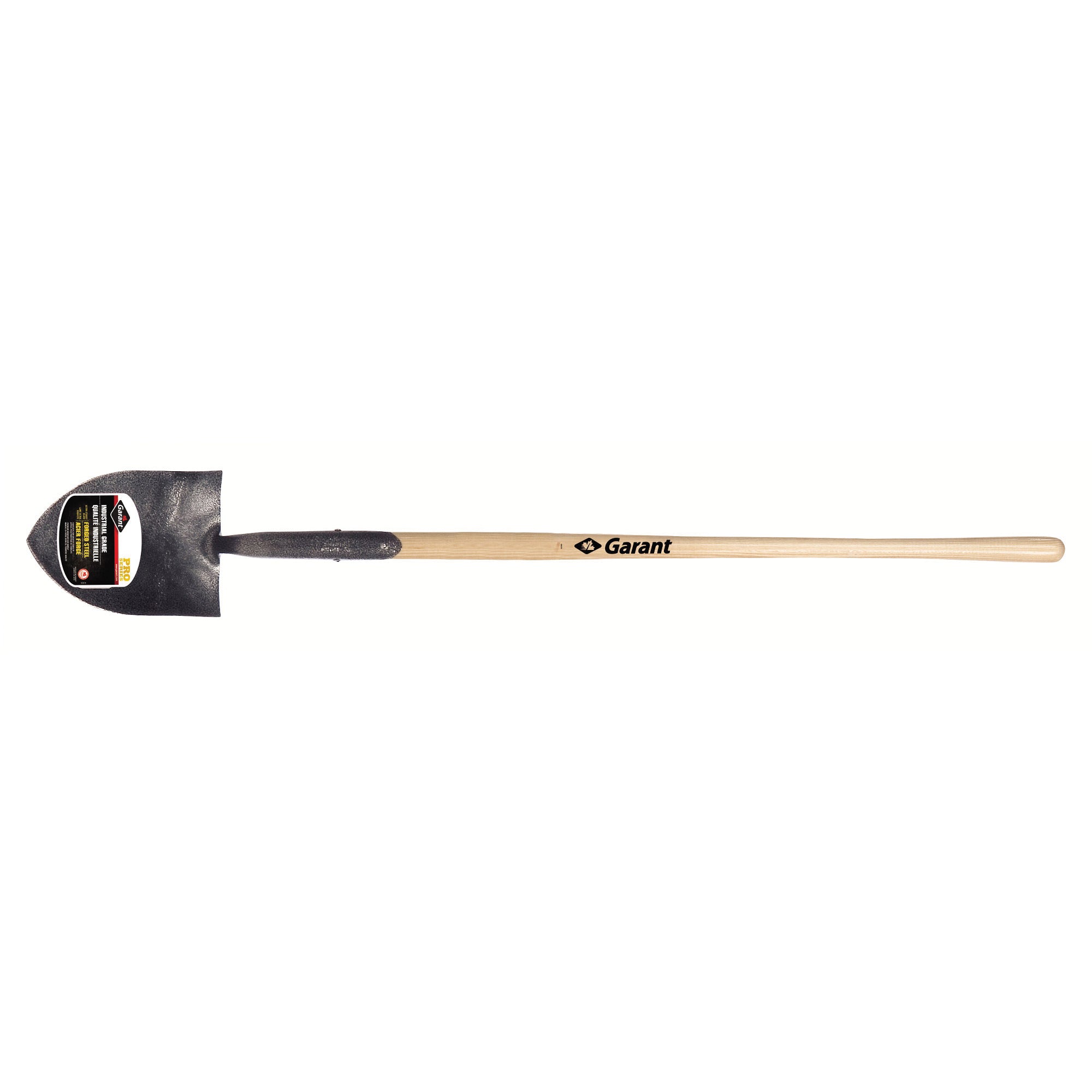Garant® GFFR1L Pro Series Industrial-Grade Shovel, Forged Steel Blade, 10-1/2 in L x 7-1/4 in W, Round/Sharp Blade Point, 40 in L Handle