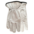 Watson 546-XL Goat Series General Purpose Gloves, Driver, Keystone Thumb Style, XL, Full Grain Goatskin Leather Palm, White, Slip-On Cuff, Resists: Puncture, Unlined Lining